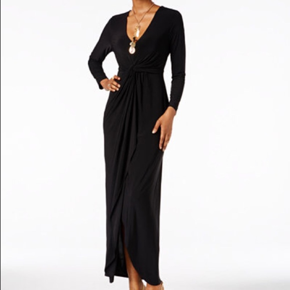 Thalia Sodi Maxi Twist-Front Dress